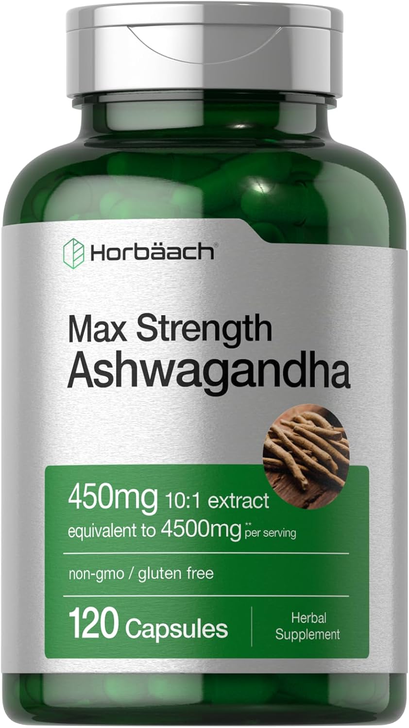 Ashwagandha 4500 MG (200 cápsulas) – Horbaach